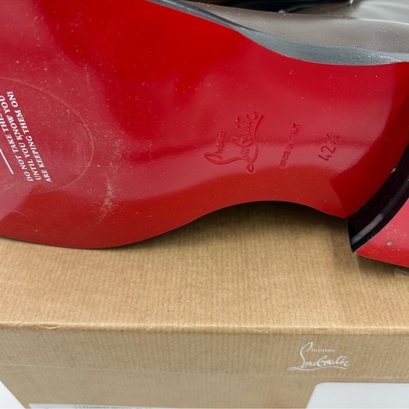Men’s Christian Louboutin CHAMBELIBOOT leather ankle boots size 42.5 made Italy main image 11